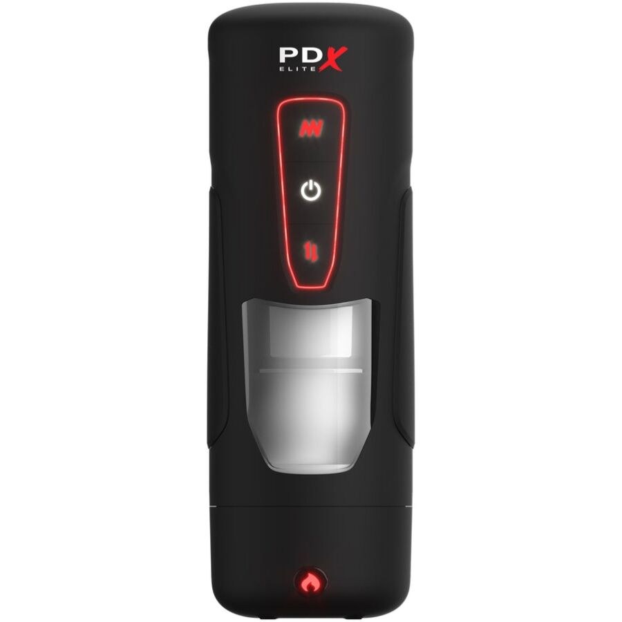 PDX ELITE - MASTURBADOR AUTOMÁTICO MILK ME HOTTER COM VIBRAÇÃO DE EFEITO DE CALOR E IMPULSÃO
