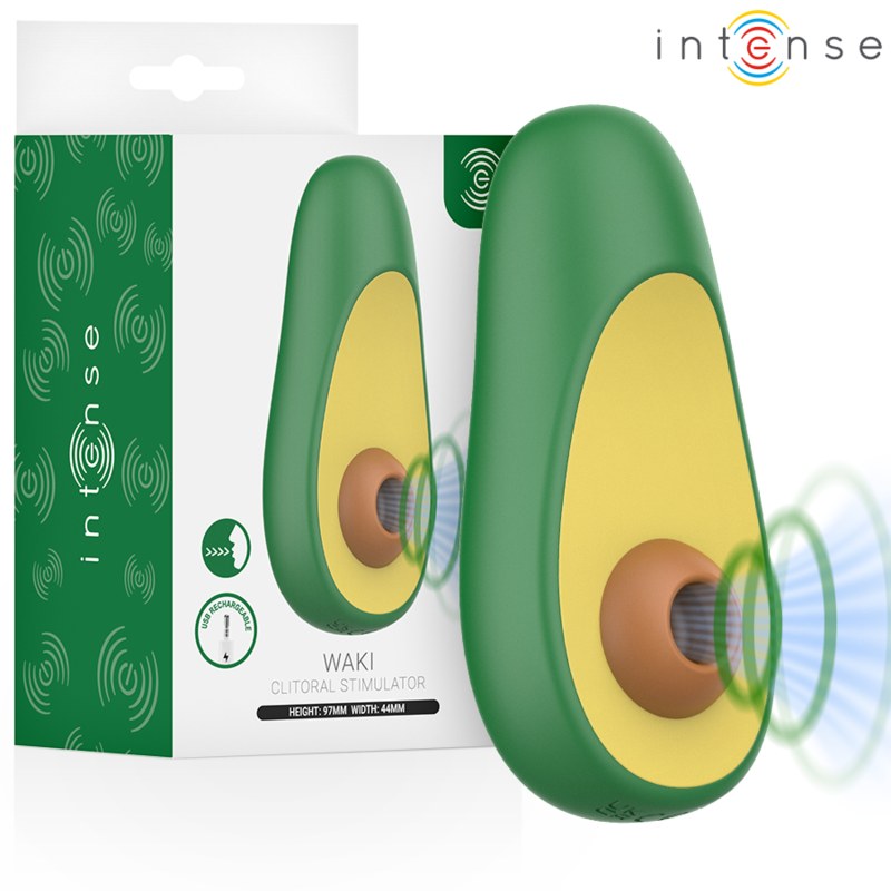 INTENSE - WAKI ABACATE ESTIMULADOR DE SUCÇÃO CLITORIAL
