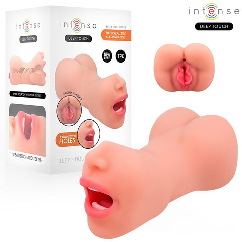 Masturbador Riley Double Mouth & Vagina — imagem principal