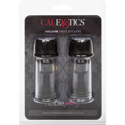 CALEXOTICS - VENTOSA DE SUCÇÃO DE MAMILOS VACCUM TWIST PRETA
