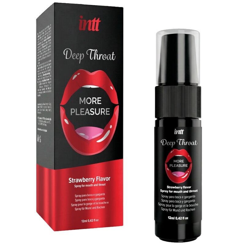 INTT – MUNDSPRAY FÜR DEEP THROAT MIT MEHR GENUSS, ERDBEERGESCHMACK