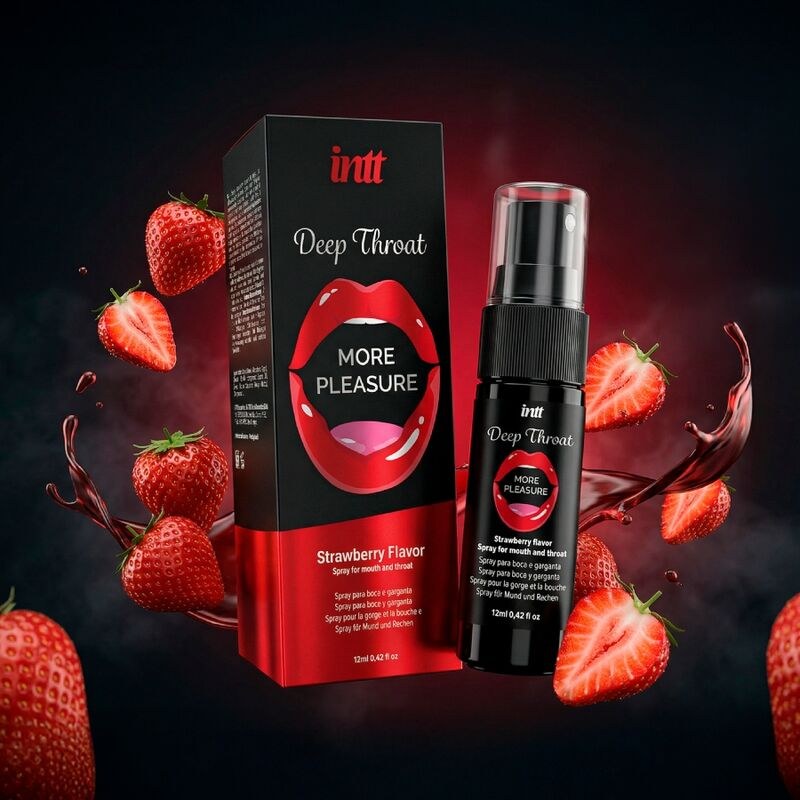 INTT – MUNDSPRAY FÜR DEEP THROAT MIT MEHR GENUSS, ERDBEERGESCHMACK