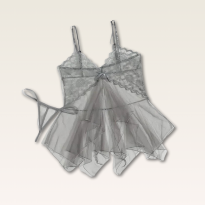 Vestido e calcinha em Tule com Renda - Prazer em TI