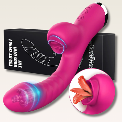 Vibrador Lambedor 2 em 1 - Prazer em TI