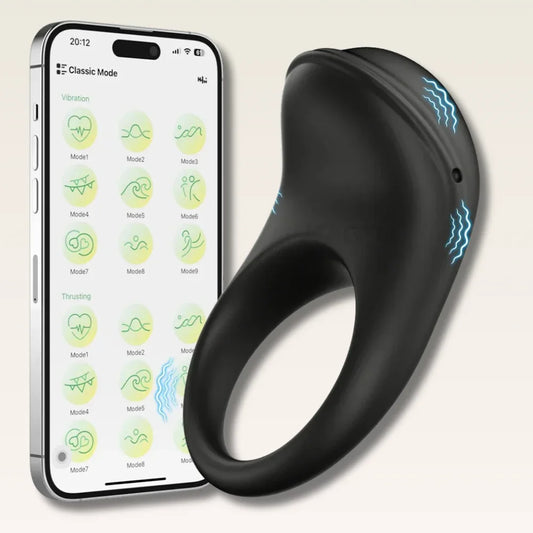 Anel Peniano Vibratório com Controle por APP - Prazer em TI