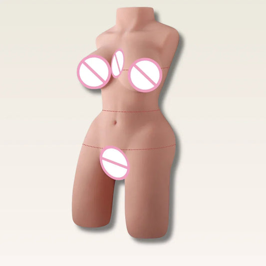 Boneca Sexual de Silicone, Meio Corpo Realista - Prazer em TI