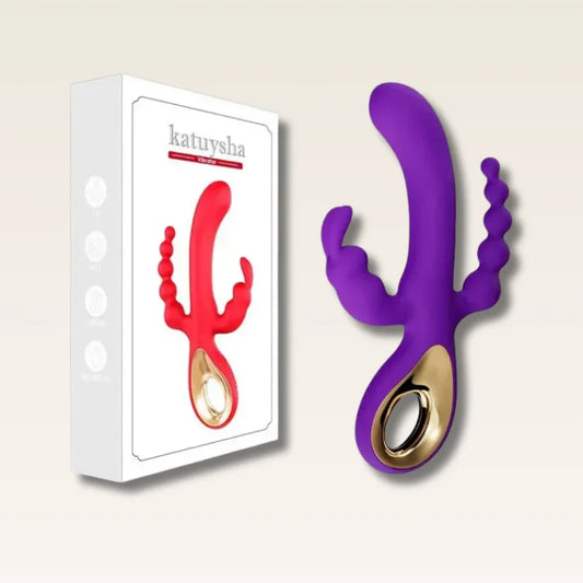 Vibrador Coelho 3 em 1 – Estimulador de Ponto G, Clitóris e Plug Anal - Prazer em TI