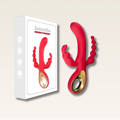 Vibrador Coelho 3 em 1 – Estimulador de Ponto G, Clitóris e Plug Anal - Prazer em TI