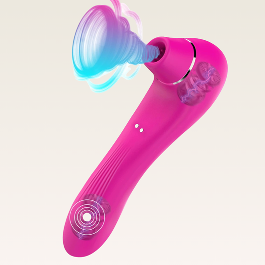 Sugador e Vibrador de Clitóris 2 em 1 , Discreto - Prazer em TI