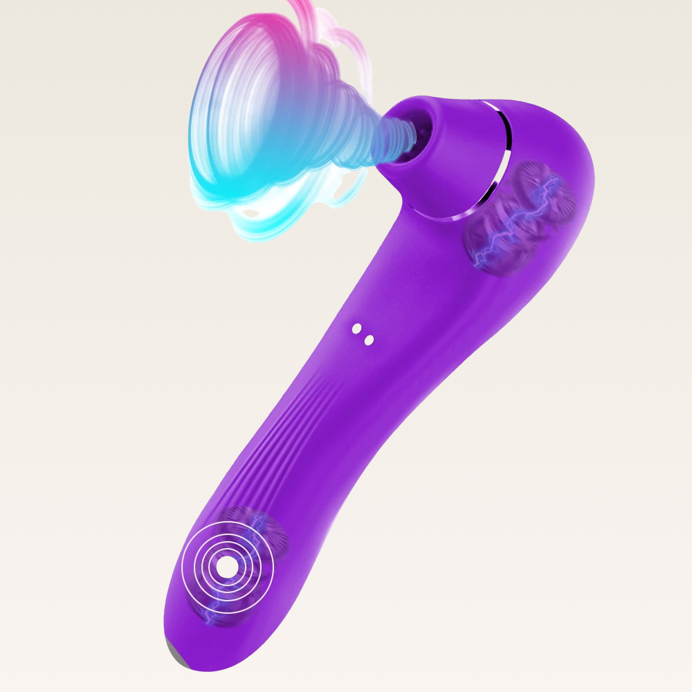 Sugador e Vibrador de Clitóris 2 em 1 , Discreto - Prazer em TI
