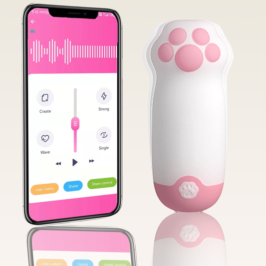 Vibrador com app Discreto, Pata de Gato, Discreto - Prazer em TI