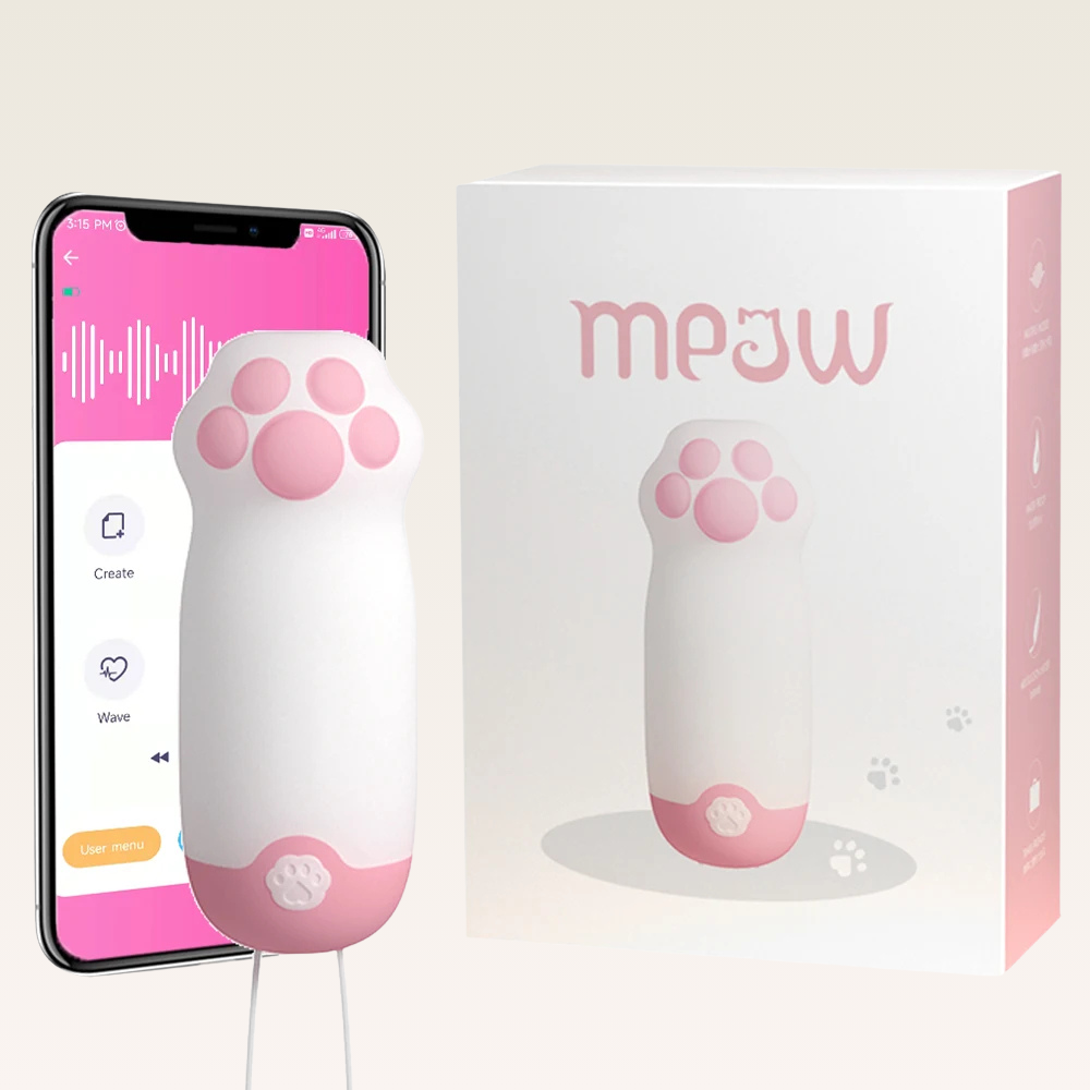 Vibrador com app Discreto, Pata de Gato, Discreto - Prazer em TI