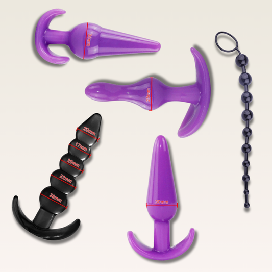 Bolinha/Dildo Anal de Silicone com Plug - Prazer em TI