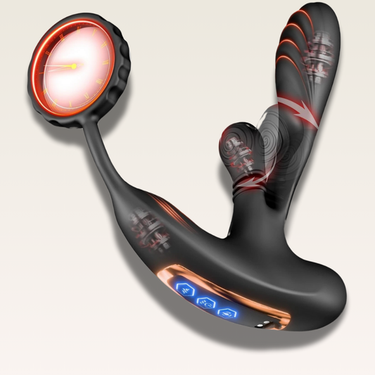 Vibrador Anal com Massageador de Próstata e Anel Peniano - Prazer em TI