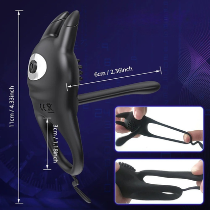 Anel Peniano Vibratório com Controle Remoto - Prazer em TI