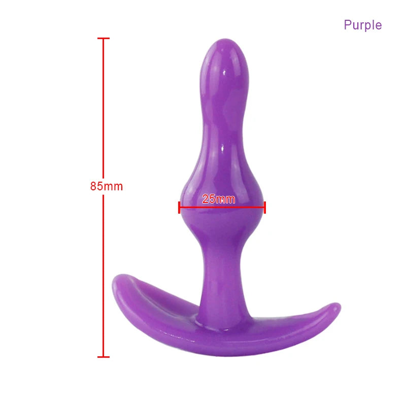 Bolinha/Dildo Anal de Silicone com Plug - Prazer em TI