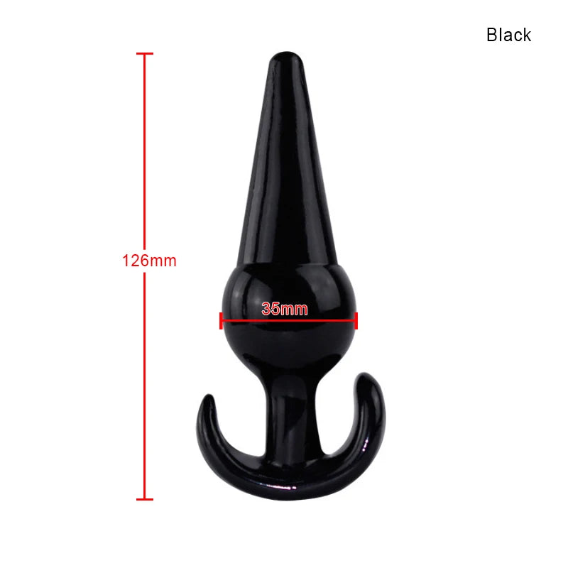 Bolinha/Dildo Anal de Silicone com Plug - Prazer em TI