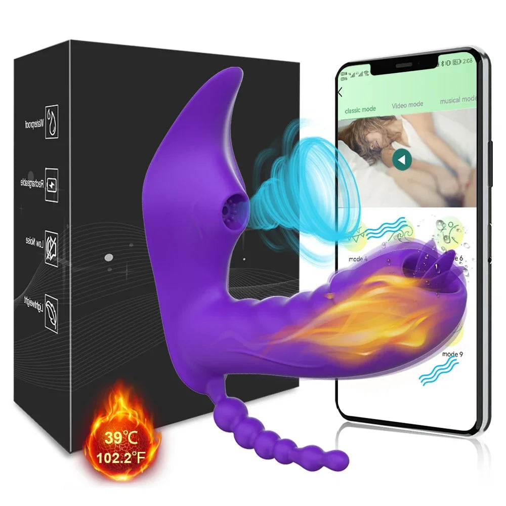 Vibrador 3 en 1 con aplicación Bluetooth