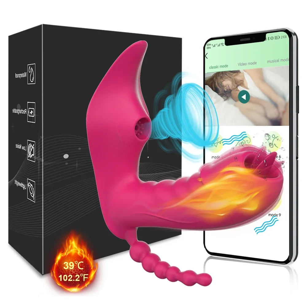 Vibrador 3 en 1 con aplicación Bluetooth