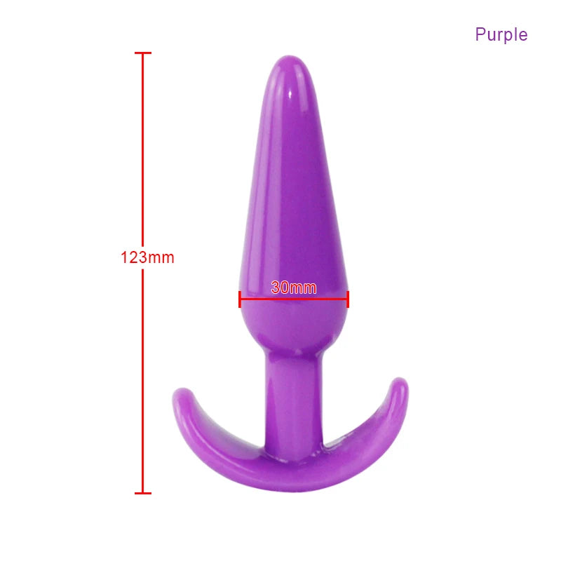 Bolinha/Dildo Anal de Silicone com Plug - Prazer em TI