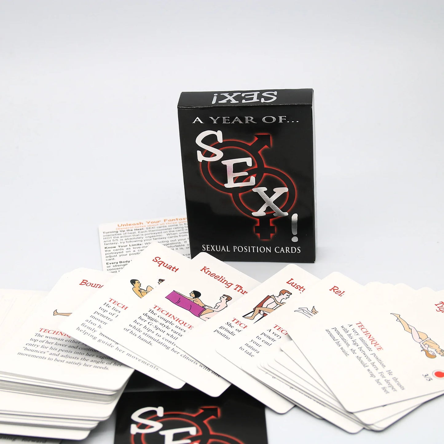 Cartas de Posições Sexuais em Inglês e Espanhol - Prazer em TI