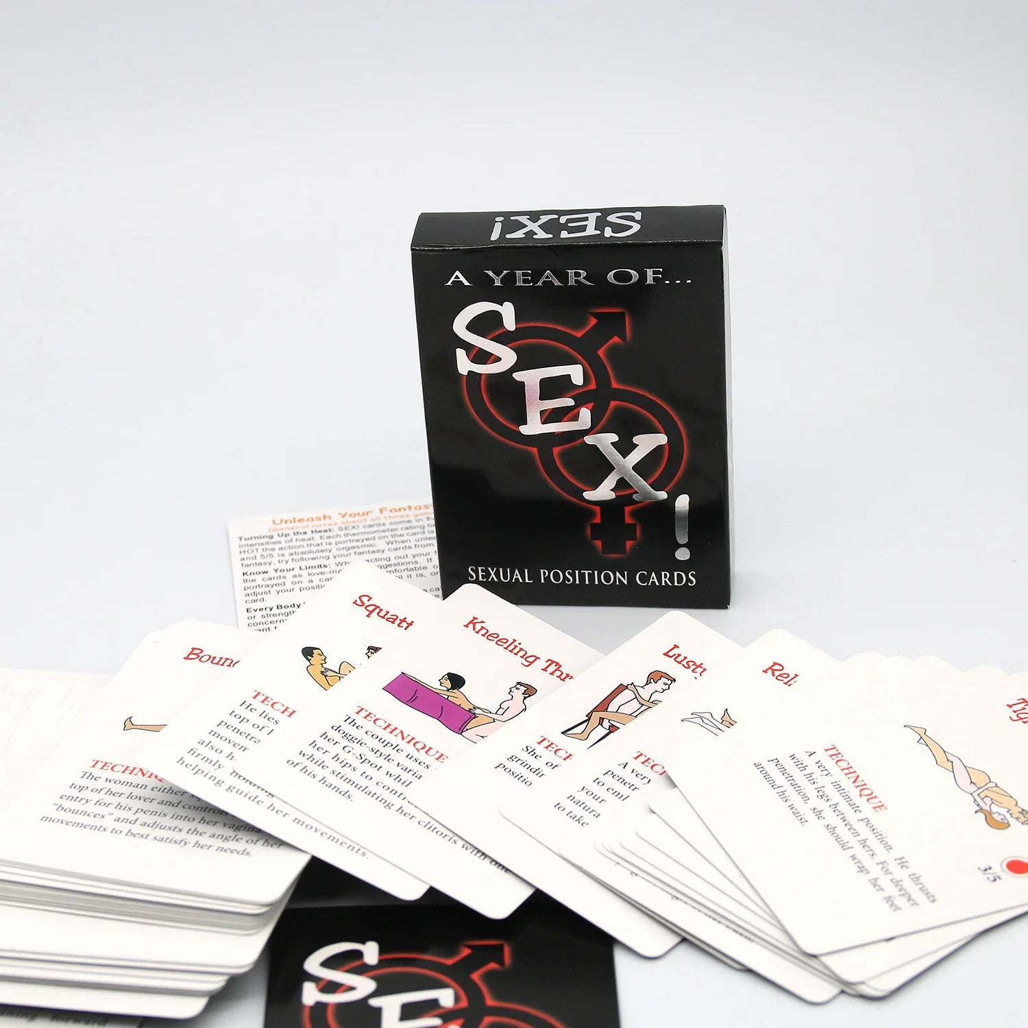 Cartas de Posições Sexuais em Inglês e Espanhol - Prazer em TI