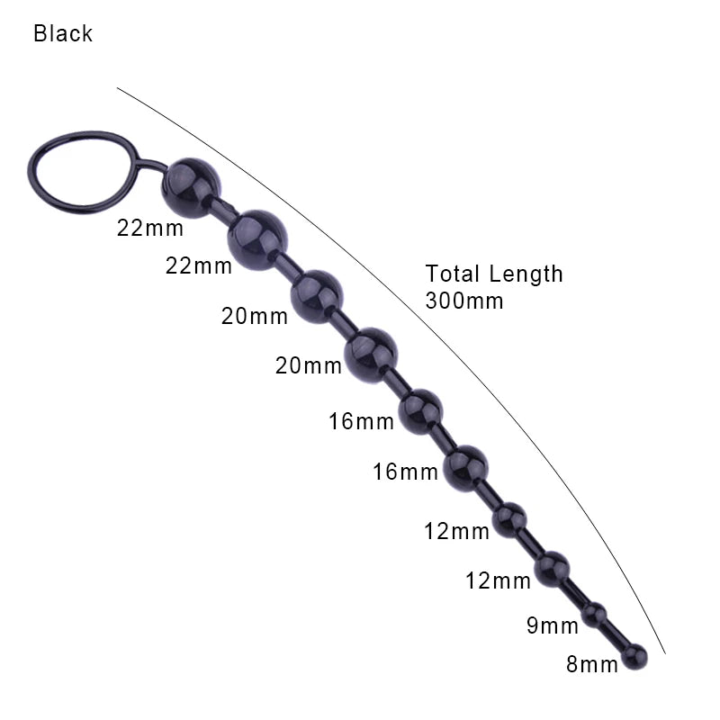 Bolinha/Dildo Anal de Silicone com Plug - Prazer em TI