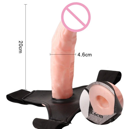Cinta Peniana com Dildo Oco para Homens - Prazer em TI