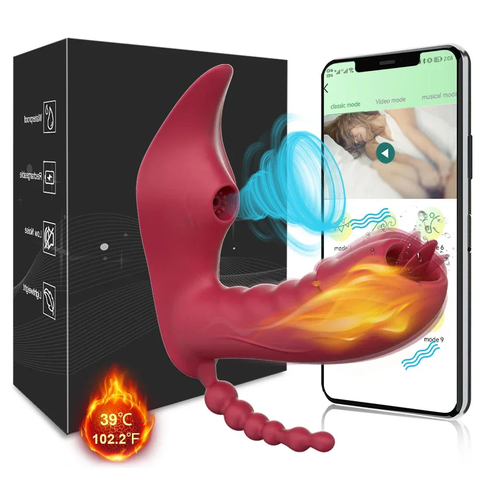 Vibrador 3 en 1 con aplicación Bluetooth