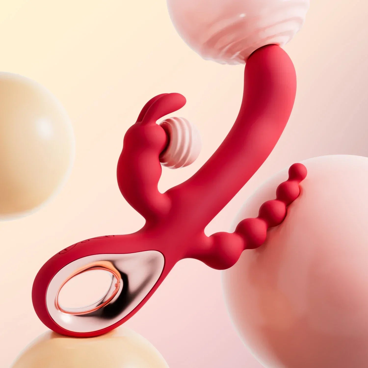 Vibrador Coelho 3 em 1 – Estimulador de Ponto G, Clitóris e Plug Anal - Prazer em TI