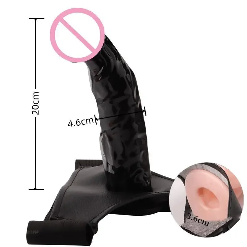 Cinta Peniana com Dildo Oco para Homens - Prazer em TI