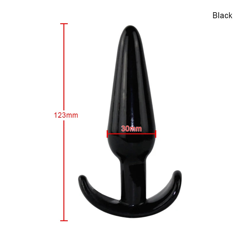 Bolinha/Dildo Anal de Silicone com Plug - Prazer em TI