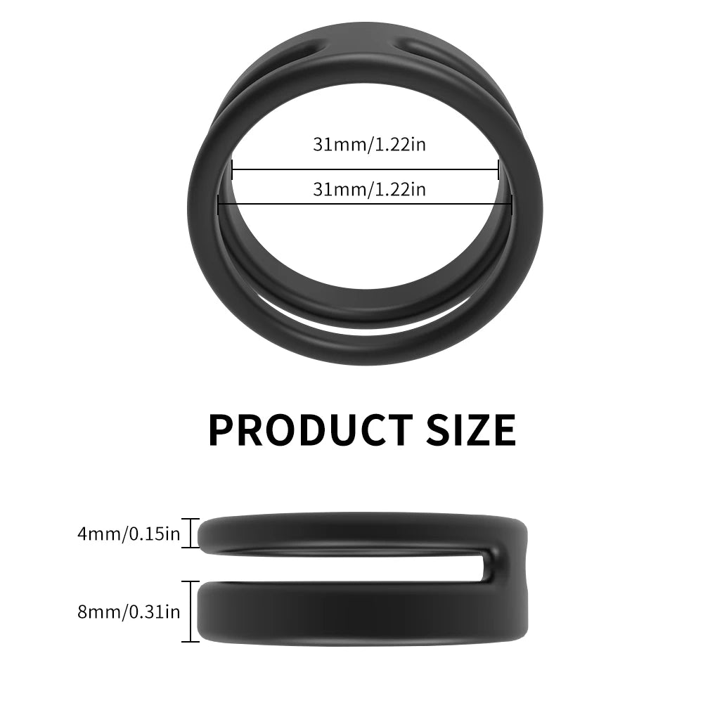 Anel Peniano em Silicone – Controle e Desempenho Masculino - Prazer em TI