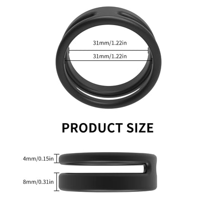 Anel Peniano em Silicone – Controle e Desempenho Masculino - Prazer em TI