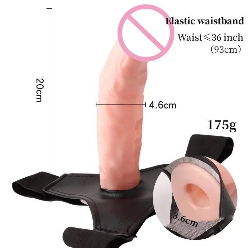 Cinta Peniana com Dildo Oco para Homens - Prazer em TI