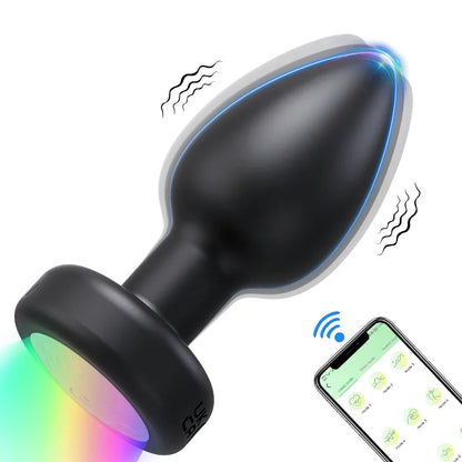 Plug Anal com Vibração e Rotação Controlado por APP - Prazer em TI