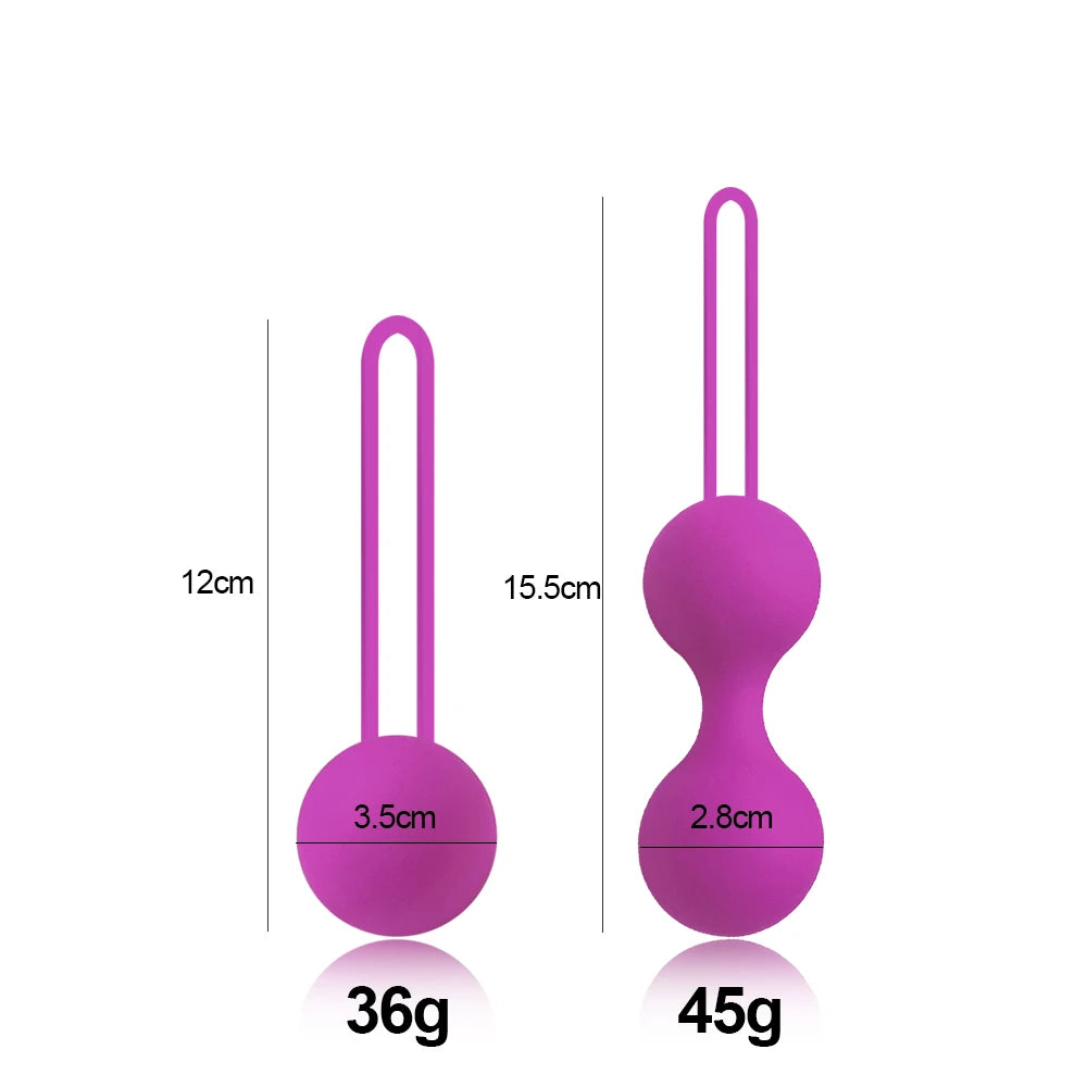 Bolas Vaginais Kegel em Silicone Médico