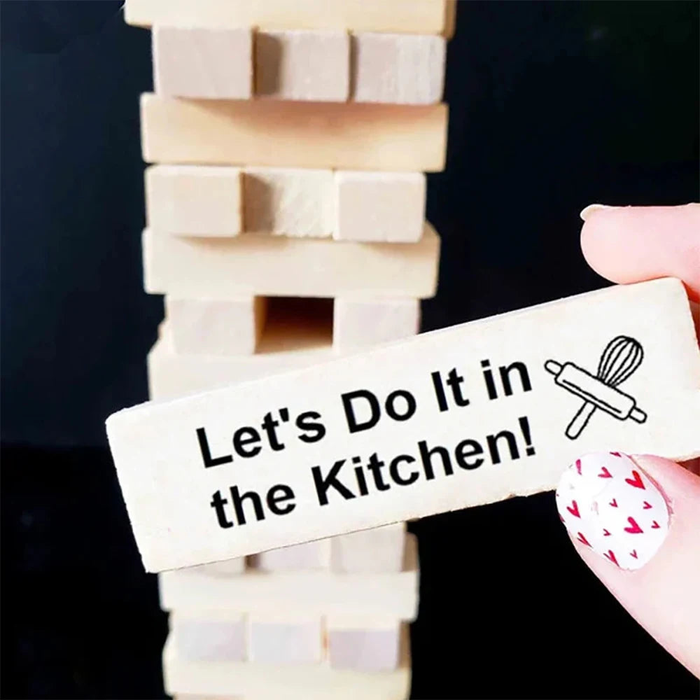 Jogo estilo Jenga erótico - Prazer em TI