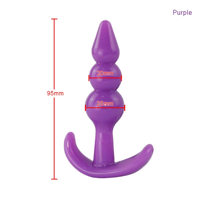 Bolinha/Dildo Anal de Silicone com Plug - Prazer em TI