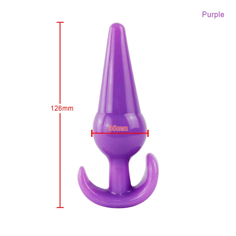 Bolinha/Dildo Anal de Silicone com Plug - Prazer em TI
