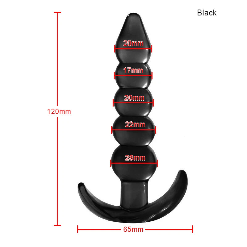 Bolinha/Dildo Anal de Silicone com Plug - Prazer em TI