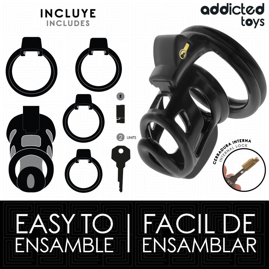 ADDICTED TOYS LOCKED-GILDEN CAGE CAGE FOR PENIS 8,5 CM