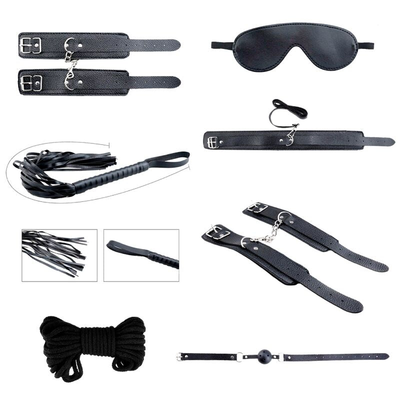 ALIVE — Kit Secret Desires 7 Peças BDSM Preto