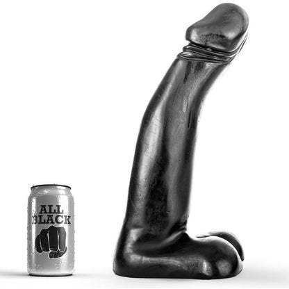All Black — Consolador realista de fisting negro de 29 cm