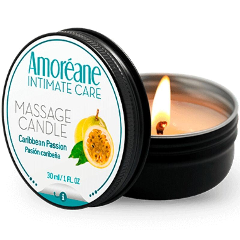 Amoreane — Vela de Massagem 30 ml • Óleo Quente e Aromático — Maracuja — imagem 3