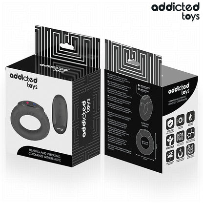 Addicted Toys — Verwarmende vibrerende penisring met afstandsbediening