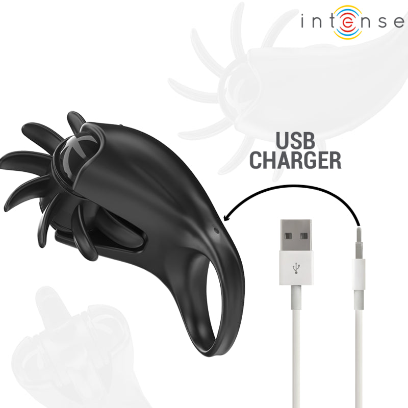 Anel Vibratório para Pénis com Estimulador de Clitóris — 10 Vibrações — vista adicional 6
