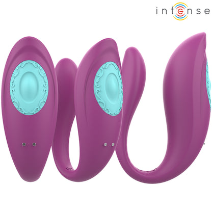 Annie — Vibrador en U con mando a distancia, morado — Intense