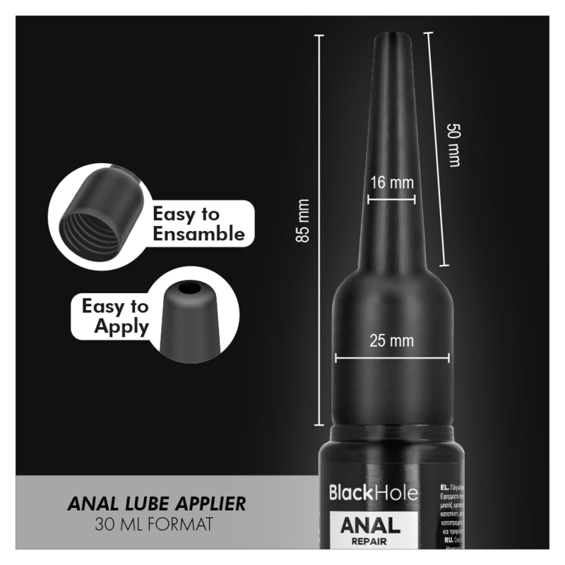 Aplicador de Lubrificante Anal P 30 ml — Black Hole