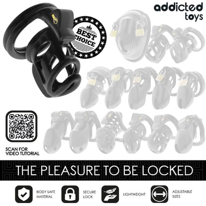 Locked Gilden — 8.5 cm Chastity Cage — Addicted Toys